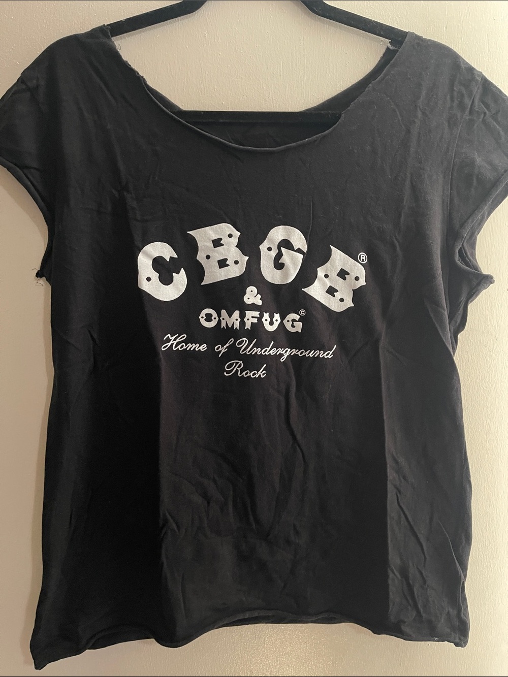 CBGB & OMFUG Black Logo Tee